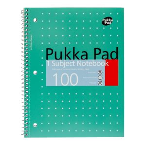 Pukka Pad Metallic A4 Project Notebook Feint 80GSM Ruled With 5 Movable Divider 